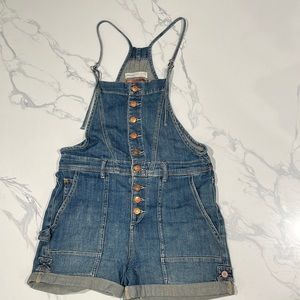 Jean short overalls